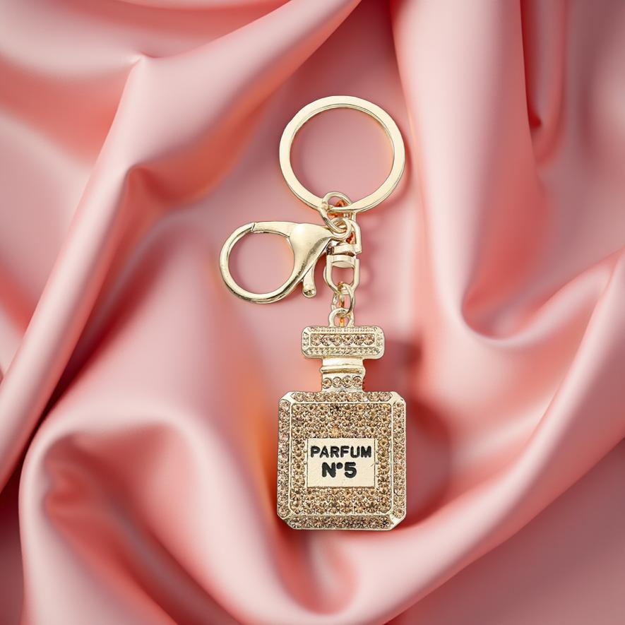 Exclusive perfume bottle keychain – stylish accessory with glamour factor